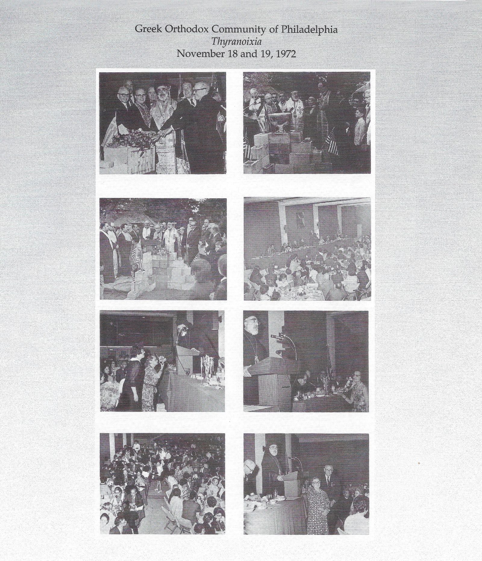 Photographs from the Thyranoixia weekend, November 18 and 19, 1972.